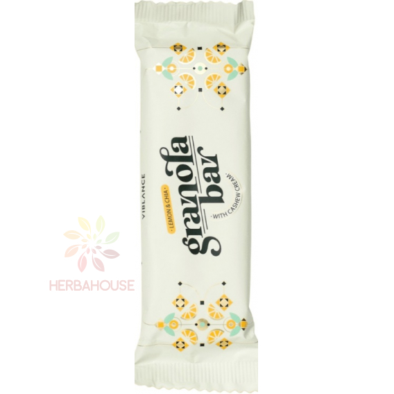 Obrázok pre Viblance Lemon & chia Bezlepková Granola tyčinka citron, chia (55g)