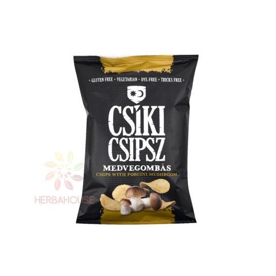 Obrázok pre Csíki Chips Bezlepkové zemiakové chipsy ochutené hríbom smrekovým (50g)